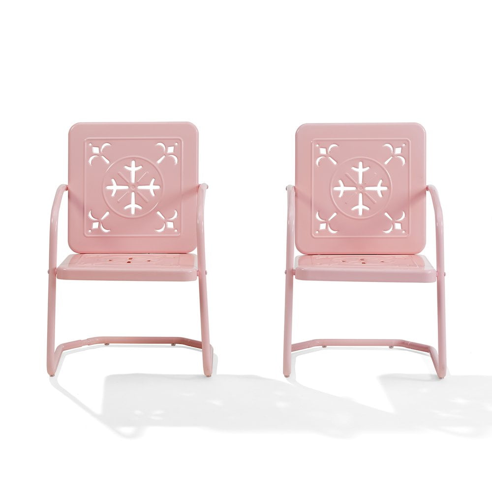 Azalea 2-Piece Retro Outdoor Chair Set- 2 Chairs