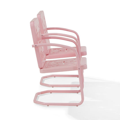 Azalea 2-Piece Retro Outdoor Chair Set- 2 Chairs