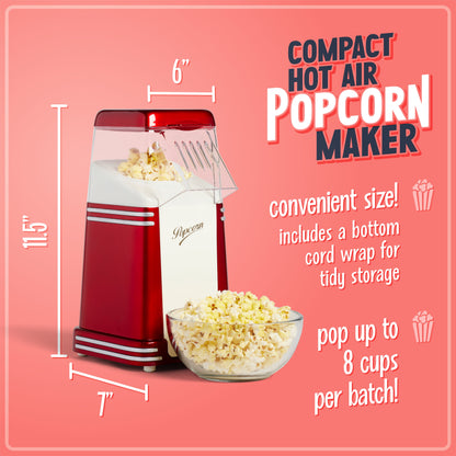 Retro Series 8-Cup Hot Air Popcorn Popper RHP310