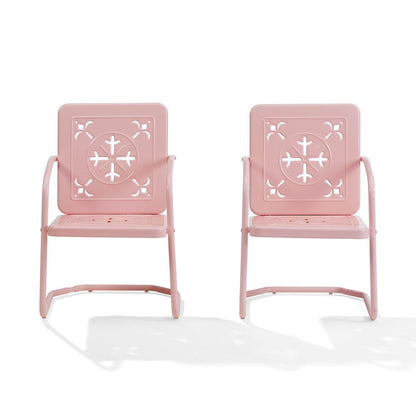 Azalea 2-Piece Retro Outdoor Chair Set- 2 Chairs