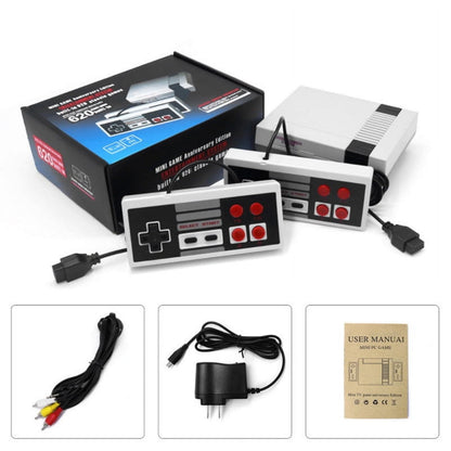 Retro Controllers with 620 Built-In Classic Plays, 8-Bit Video Play System for Adults and Kids, Includes 2 Controllers - Rediscover the Joy of Retro Playing