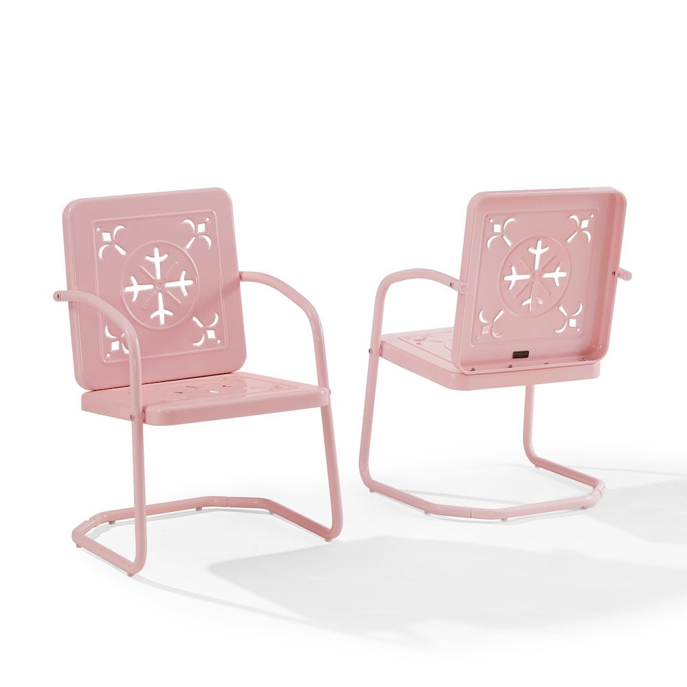 Azalea 2-Piece Retro Outdoor Chair Set- 2 Chairs