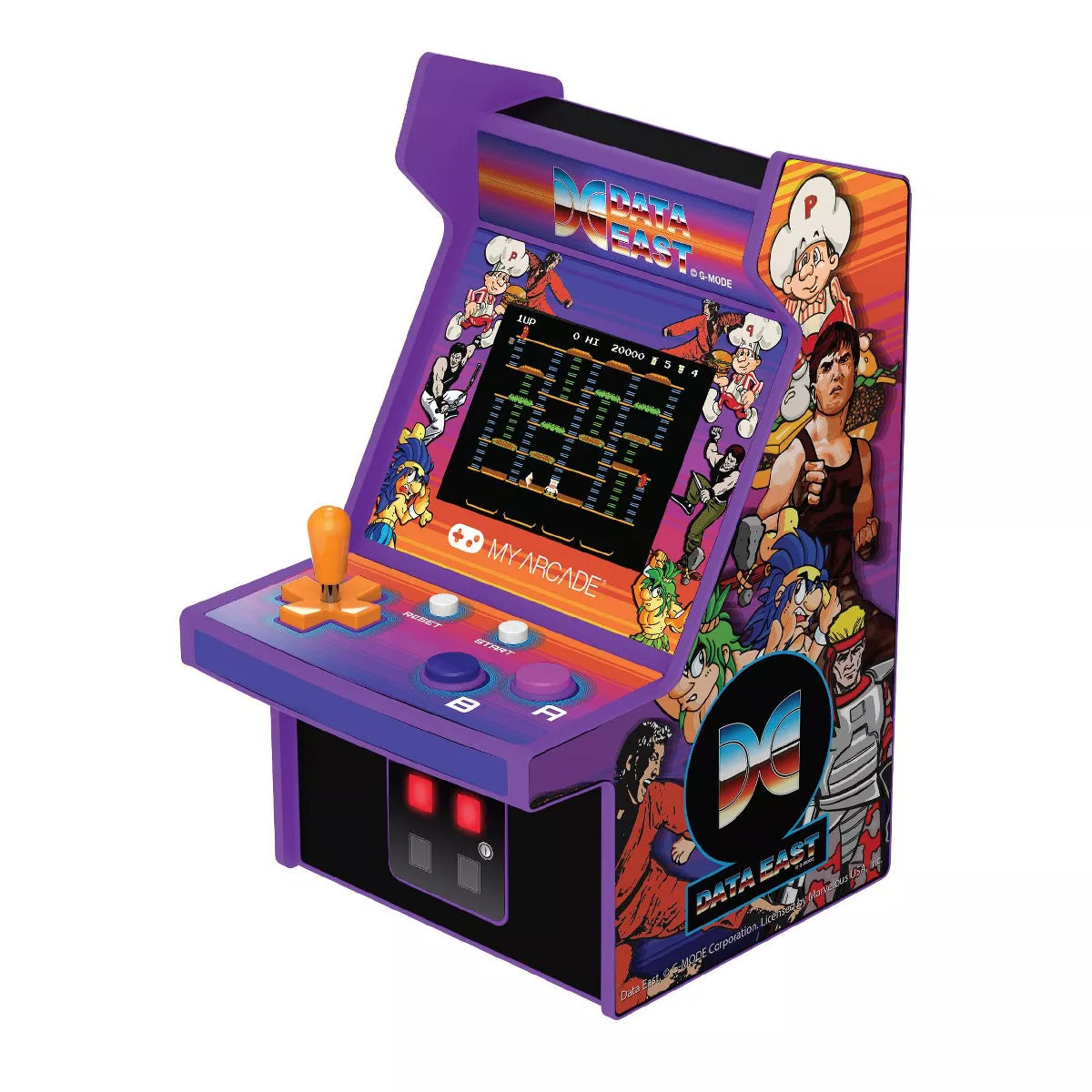 My Arcade Data East Hits Micro Player: Retro Game Console with Backlit Display