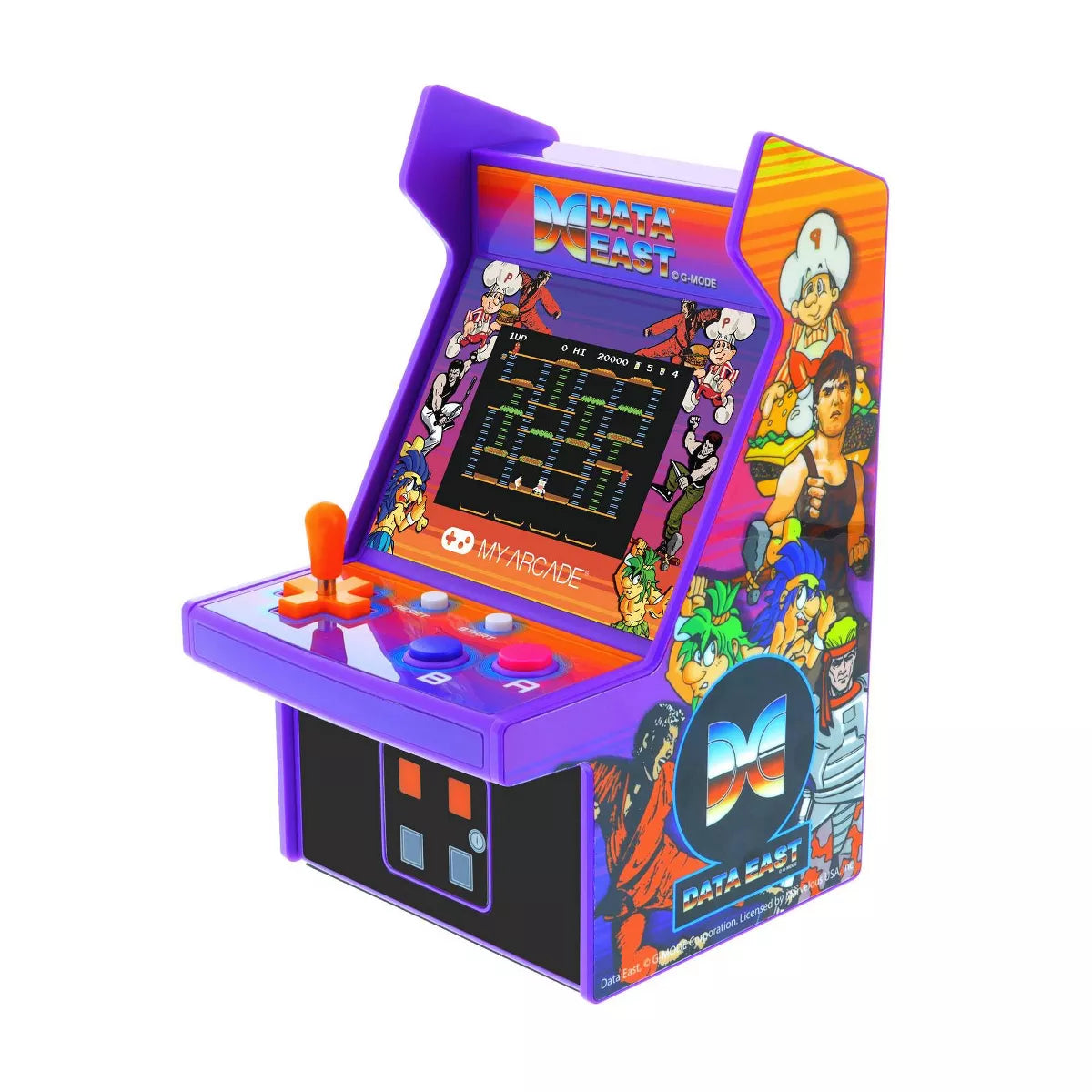 My Arcade Data East Hits Micro Player: Retro Game Console with Backlit Display
