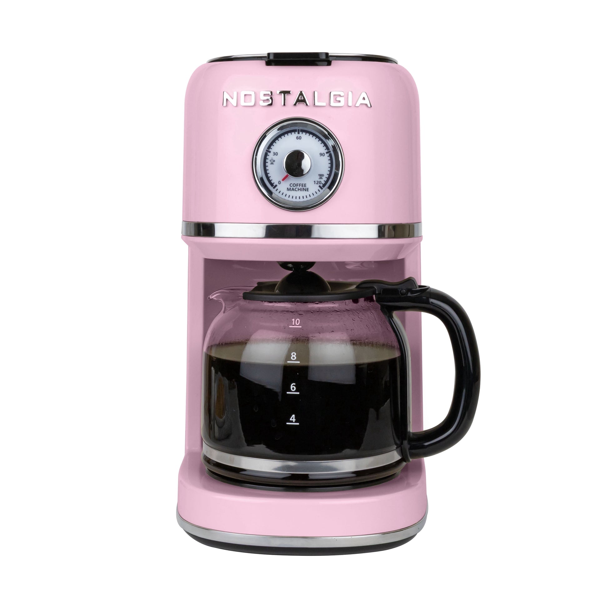 Classic Retro 10 Cup Coffee Maker, Pink