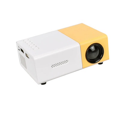 Compact and Powerful Portable Mini Projector - 600 Lumens, HDMI-Compatible, Built-In Speakers - Perfect for Home and Outdoor Family Entertainment!