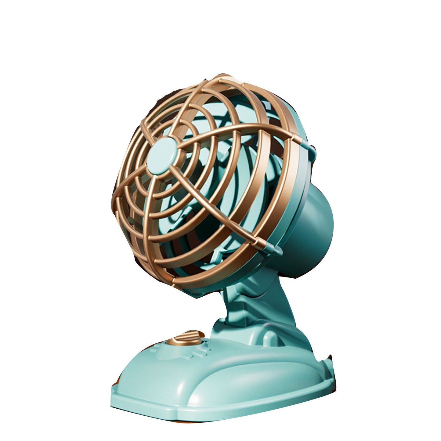 Chargeable Fan Retro Desktop Mini USB Charging Fan Vintage Style 1980S Small Fan with Adjustable Angle Silent Operation 400Mah Battery 5V/1.5W for Office Gift