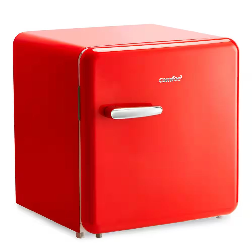 1.6 Cu. Ft. Solo Series Retro Mini Refrigerator in Red Adjustable Thermostat, ENERGY STAR for Bedroom/Dorm/Garage